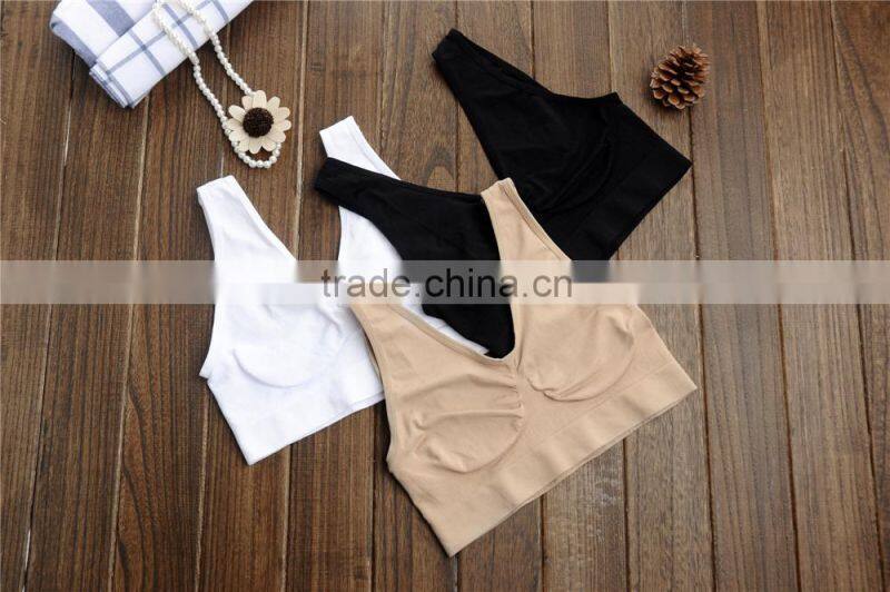 Wholesale seamless ladies sexy lingerie yoga sports bra