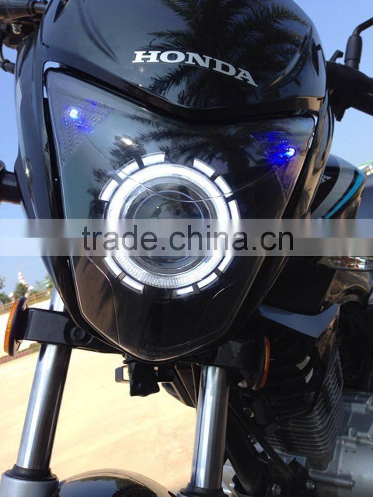 WEIKEN 15W black moto motorcycle bullet led headlight/ Motorcycle spar accessories