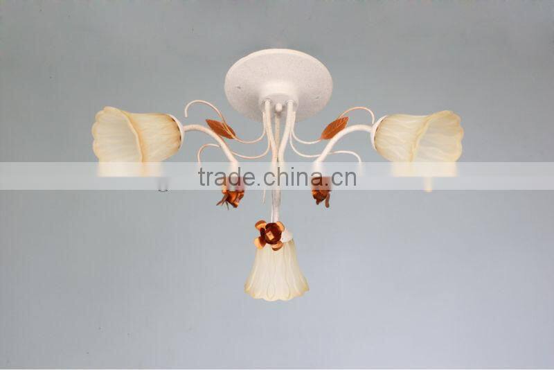 classic cheap glass ceiling lamp 5 lights or 3 lights
