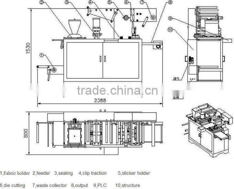 NEW !!! warm pad HY-330A automatic forming machine, packing warmer/magic/hot/heat/adhesive /pain removing heat pad/paste/pack