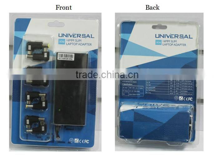 90W Automatic Laptop Charger Universal Laptop Travel AC/DC Adapter With LCD Display and 8 Dips