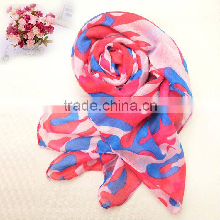 New design spring fashion camouflage scarf