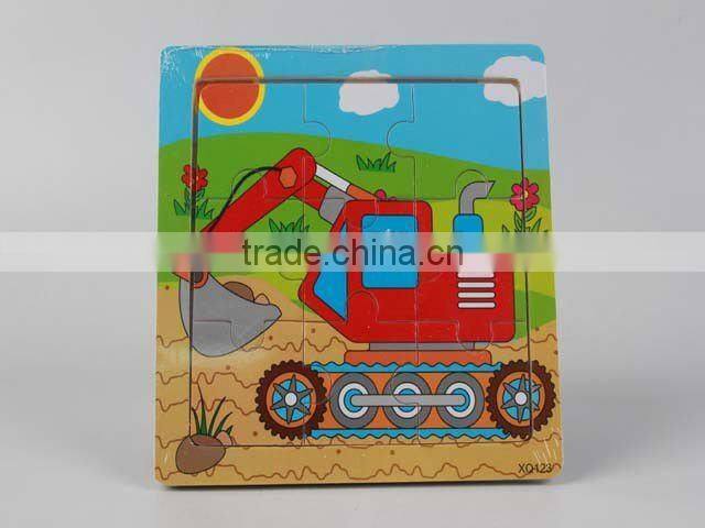 Wooden Engineering Car Puzzle