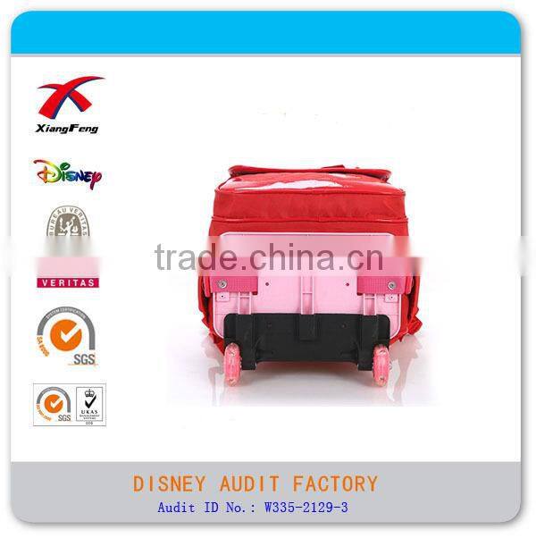Full color printing red girl trolley bags