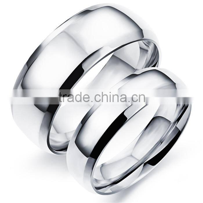 2016 silver plated jewelry gold plain ring