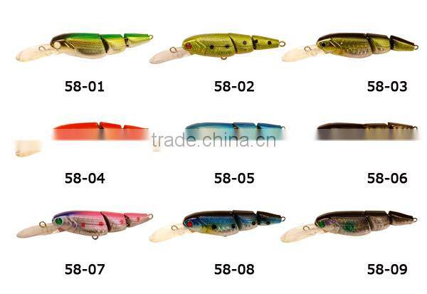 artificial joined abs minnow lure