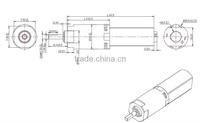 3v small geared dc motors for mini linear actuator