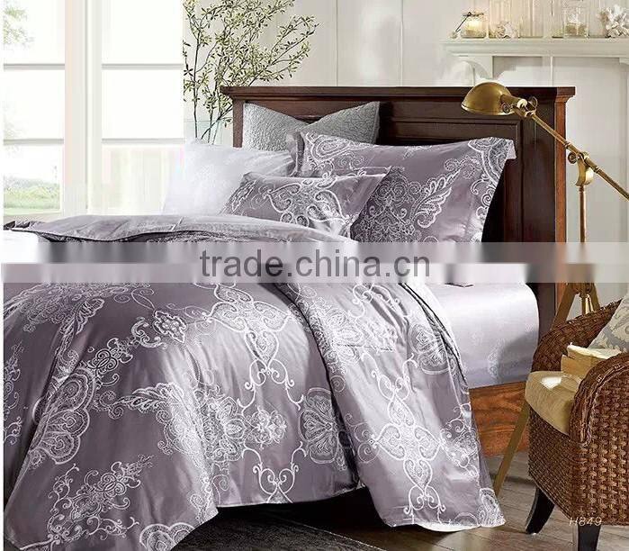 reactive printed cotton fabric bedsheet set for bedroom collection