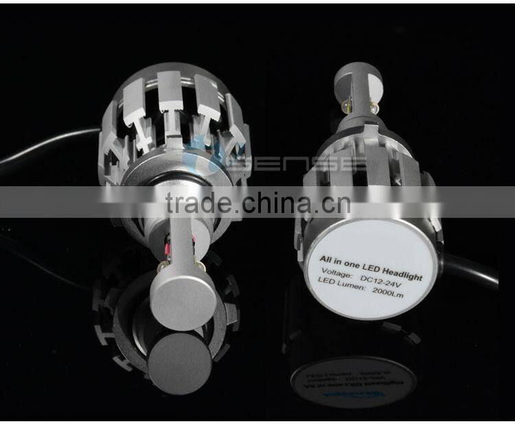 Super Bright 2000lm New Cool White 6500K Car LED Headlight MT G2 LED for Audie