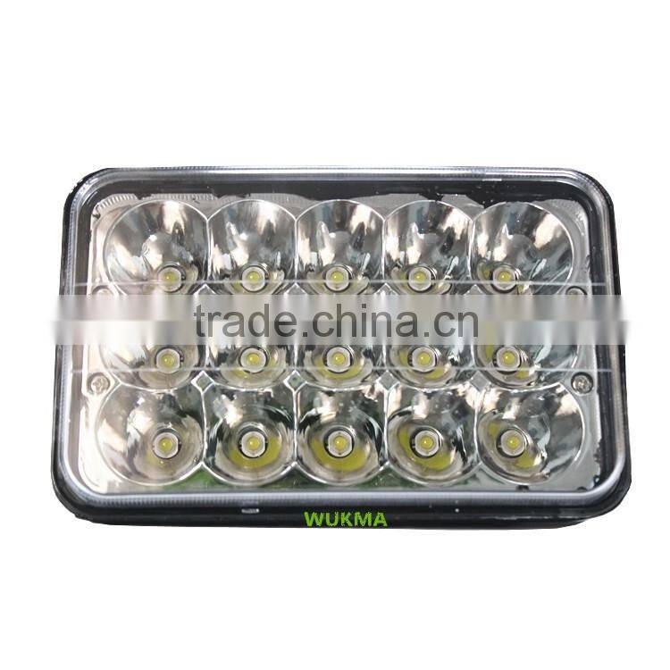 LED WM-1245D 4''x6'' 45W LED Headlamp Replacement 12V 24V car truck