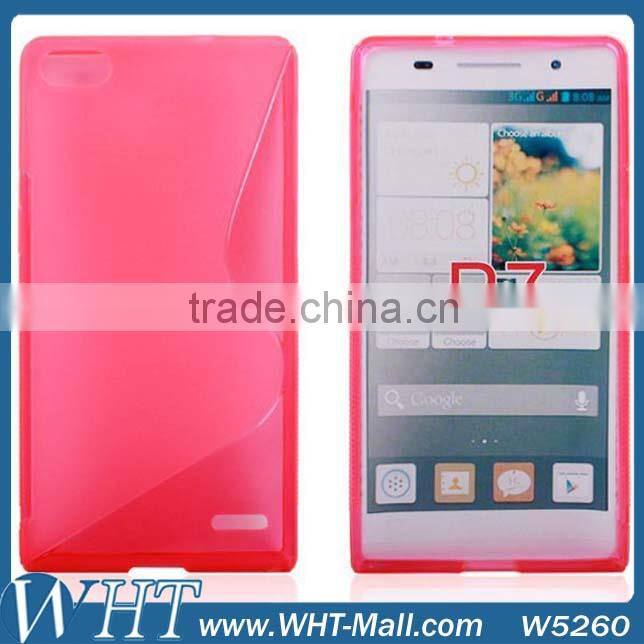 New Matte S Line TPU Soft Back Case for Huawei Ascend P7