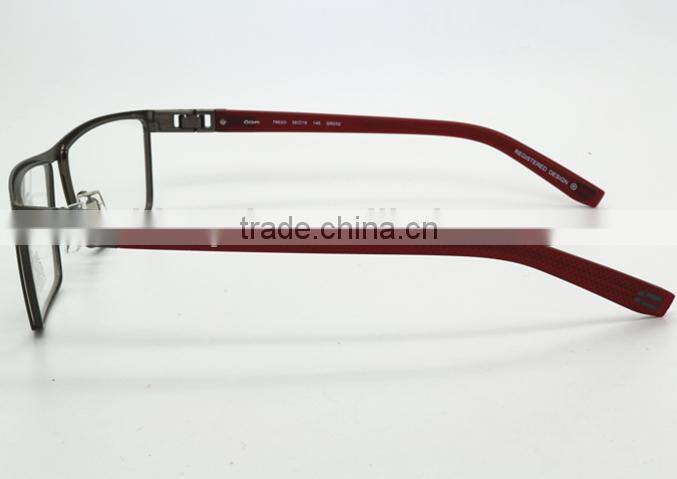 top quality custom logo man metal optical eyewear spectacles