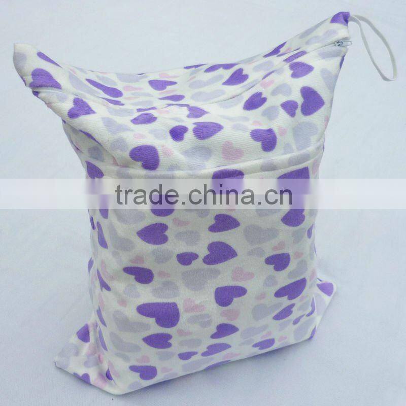 Alva Wet Bag, Used for Both Dry & Wet Items, Printed Diaper Wet Bags for Baby Girl