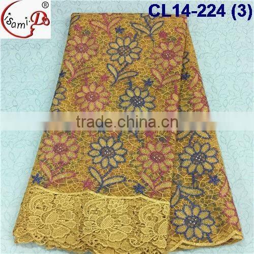 CL14-224 High quality beautiful lace fabric, tulle lace fabric for ladies,french lace fabric with flowers