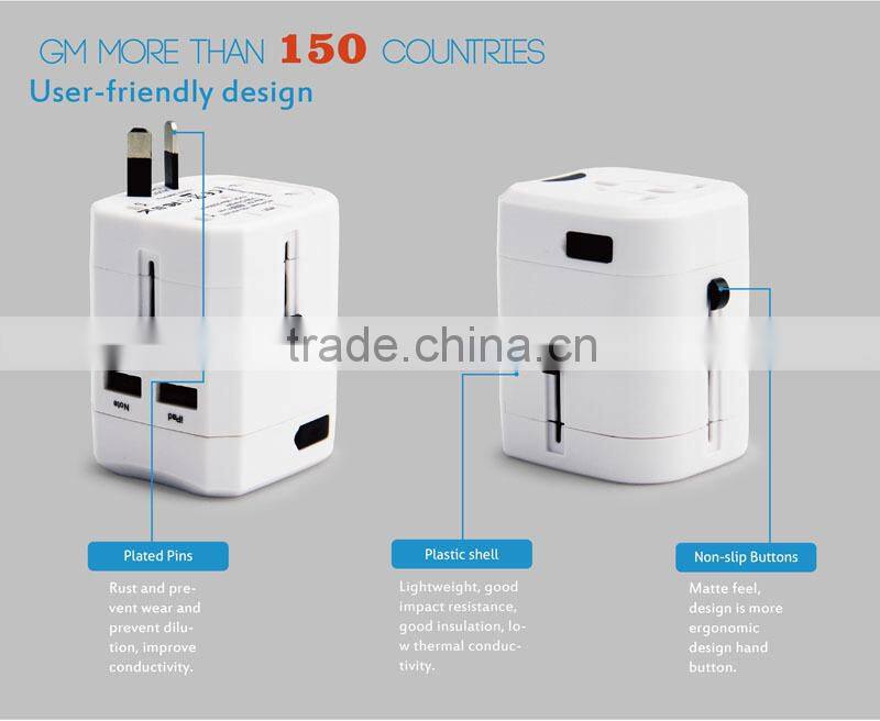 Oil surface multipurpose electrical european travel adapter