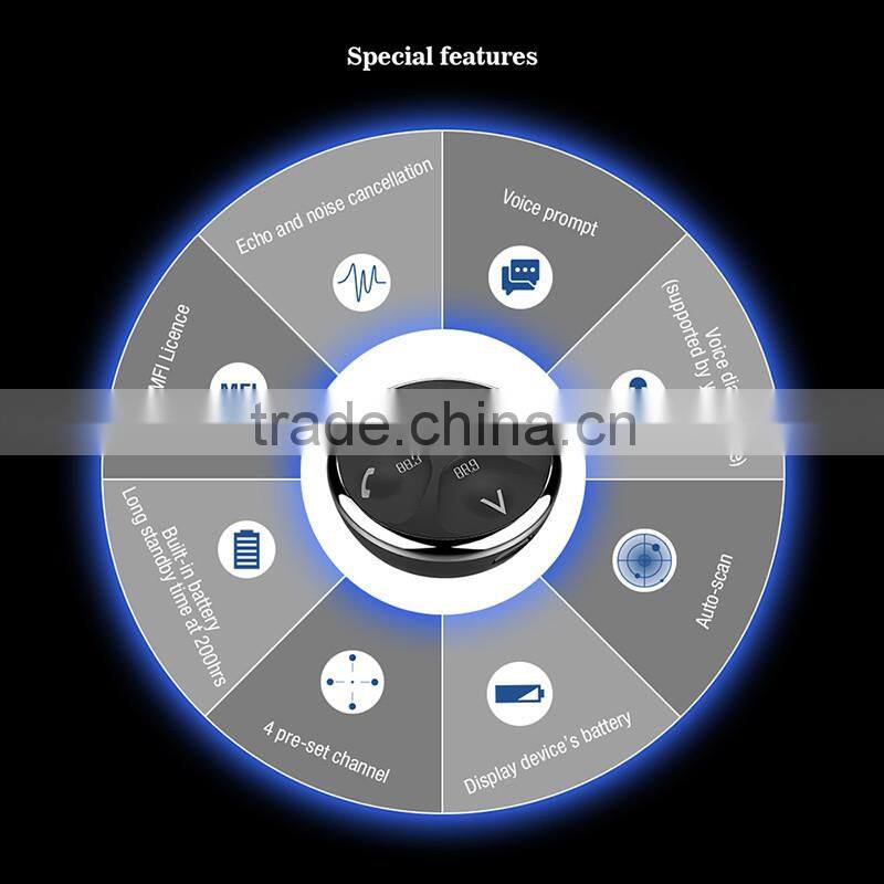 Bluetooth FM transmitter with car adapter without battery