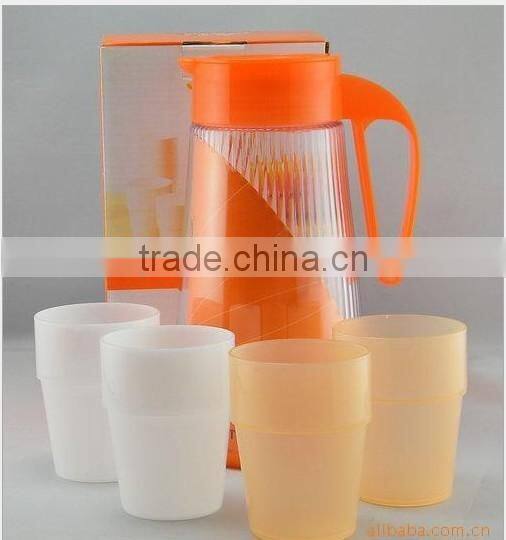 plastic juice mug set, huge juice mu, plastic drinking cup