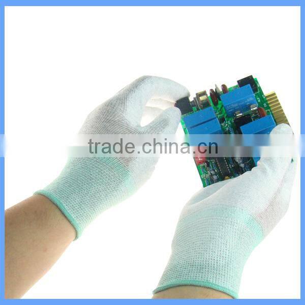 Factory Wholesale ESD / Anti Static Carbon Fiber PU Safety Work Gloves