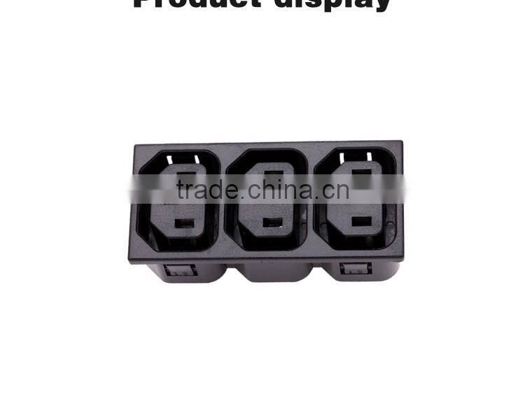 universal multi 3 gangs multiple plug socket