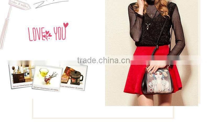 2015 New design wholesale fashion PU ladies bag, woman leather tote bag