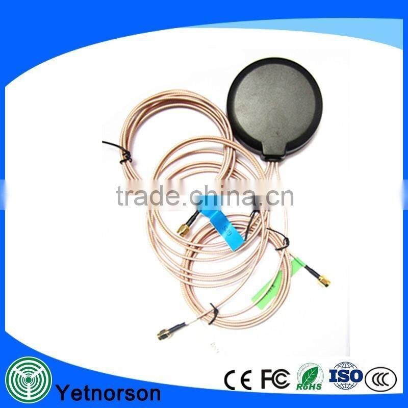 High quality combo gps antenna wifi fm gsm glonass gps antenna with rg316 cable