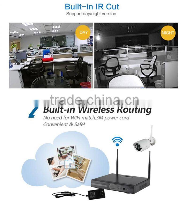 1.3megapixel CCTV kit Security Video system,WI-FI CCTV kit Digital wireless IP camera