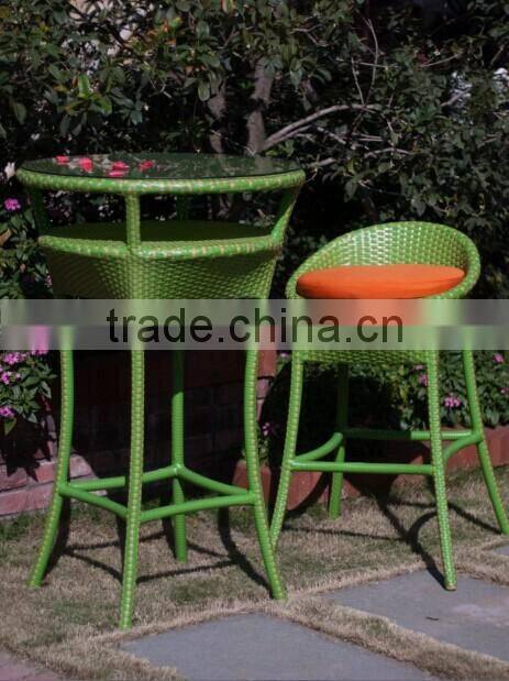 outdoor furniture PE rattan bar chair