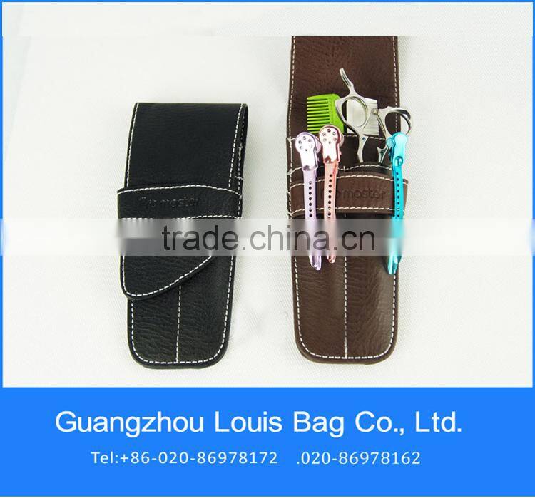 2015 factory customized barber waist bag,barber waist case,barber leather waist bag