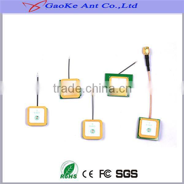 active patch antenna,GPS car internal ceramic PCB antenna 1.13 cable