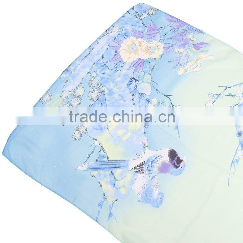Classic Bird Animal print Hot Sale Whole Sale Chiffon Scarf In stock
