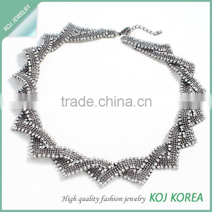 KR-560 luxury rhinestone jewelry necklace for ladies