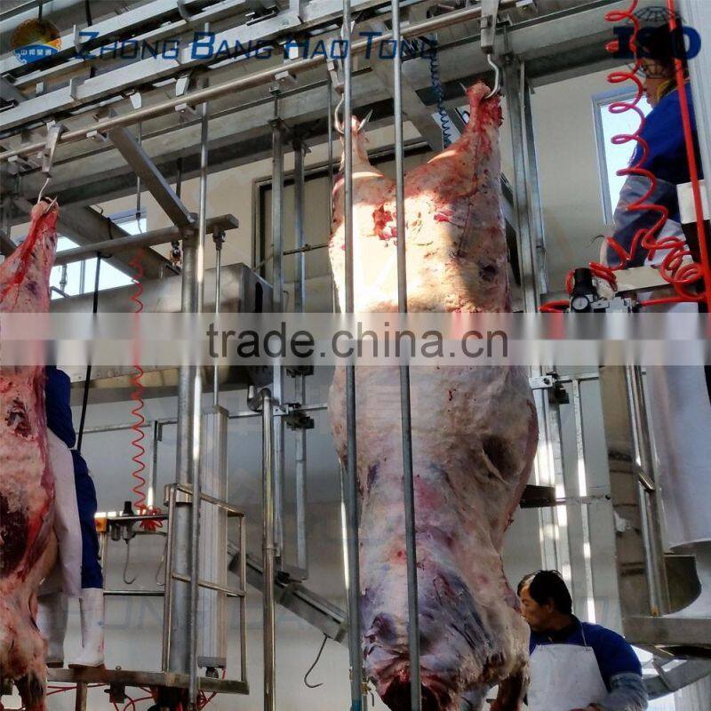 pneumatic cattle ritual killing trap with head clip for cattle slaughterhouse factory