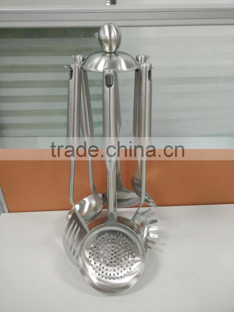 2016 new stainless steel kitchen tool set with holder