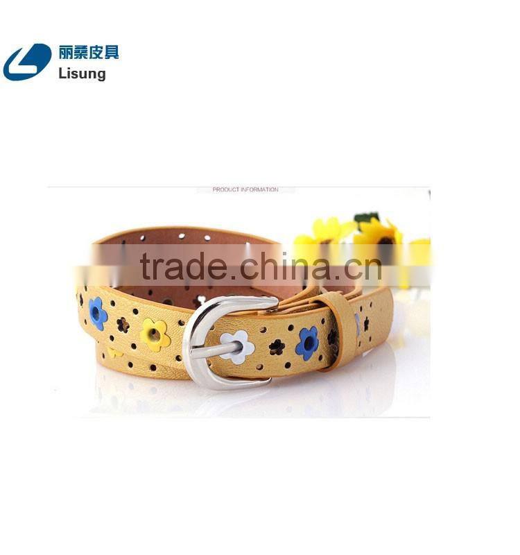 Cute Candy Color Beaty Fake Leather Cool Kids Belt