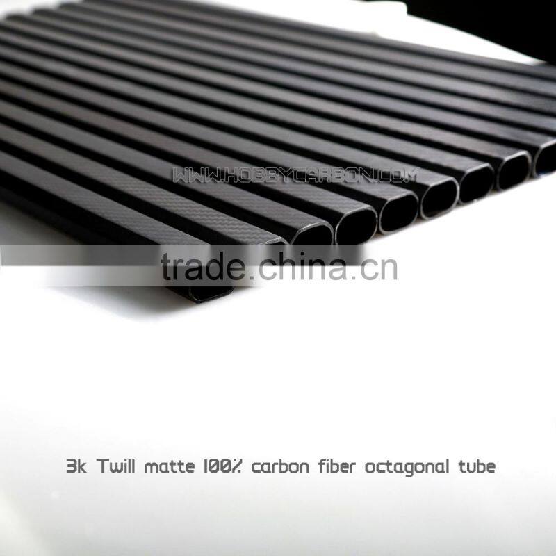 Multirotor / UAV 40*38*500mm 3k Professional Pure Carbon Fiber Twill Matte Weave Round/Square Tube