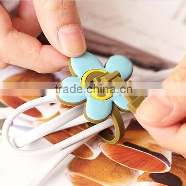 Lovely reusable sunflower silicone tie wrap