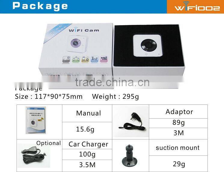 720P HD Real-time Video Monitor WIFI Hidden Camera Mini Car DVR Recorder