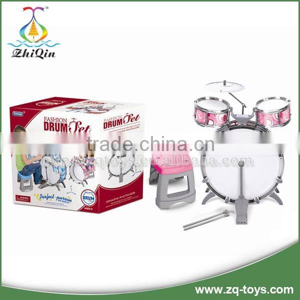 Hot selling high quality pink musical mini kids jazz drum set