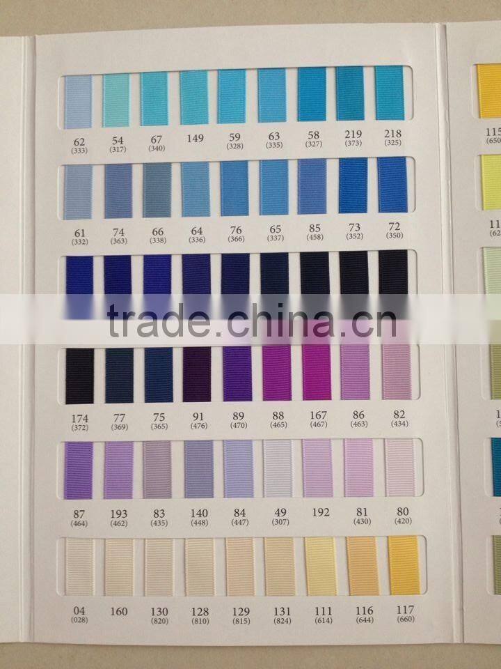 3/4" Yellow Wave Pot Polyester Grosgrain Ribbon