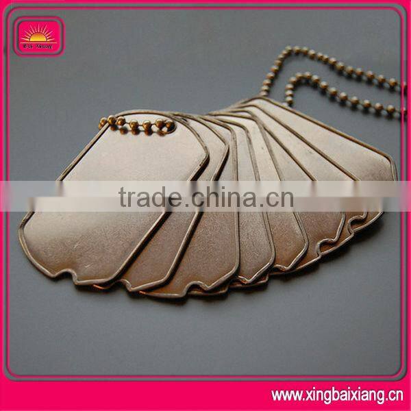 Custom aluminum metal cheap dog tags for men