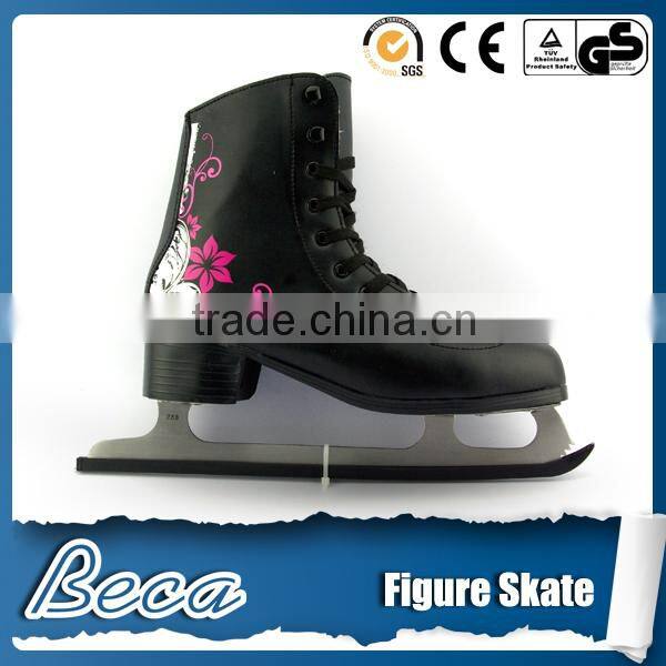 Wholesale fashion leather cloth figure ice skate shoes van