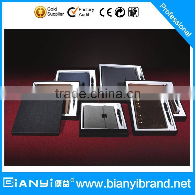 Leather notebook gift box set