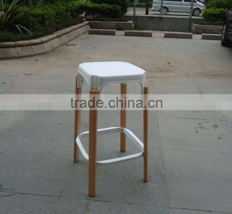 ABS Seat Beech Solid Wood Chair DJ-S1007