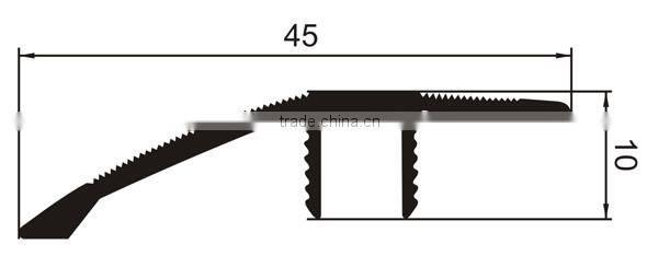 Aluminium floor edge strip