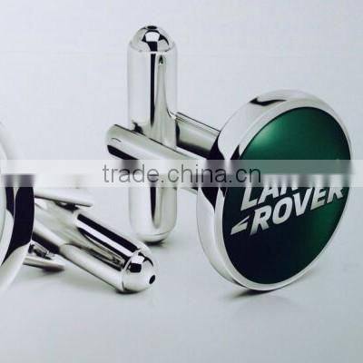 Exquisite men blue apple-shaped cufflink with brand elements cufflink for promotion