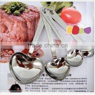 stainless steel children heart spoon