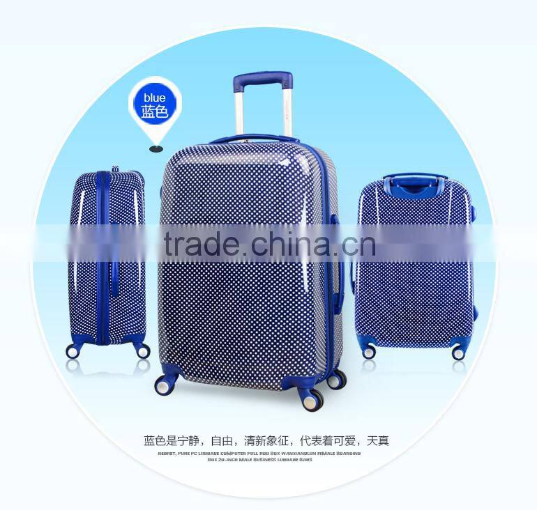 ABS+PC travel luggage with full zipper,connecting the case body luggage trolley bags