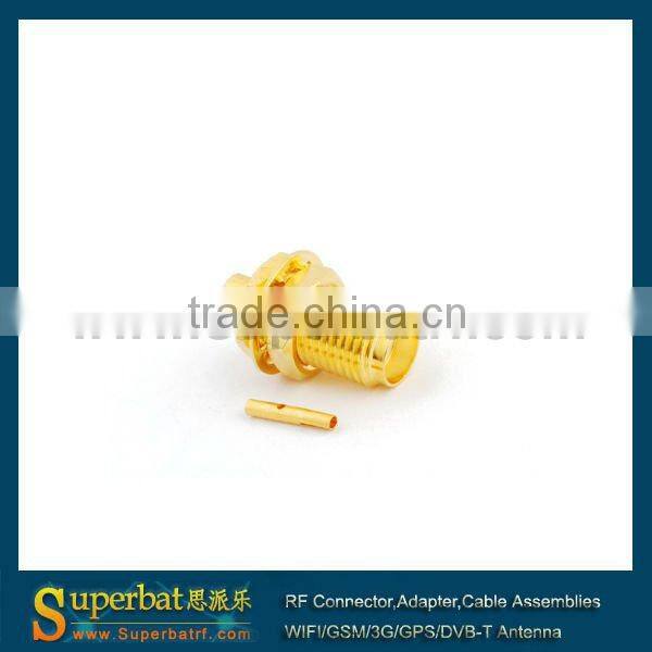 SSMB Crimp Jack Right Angle connector for LMR100 antenna smb female