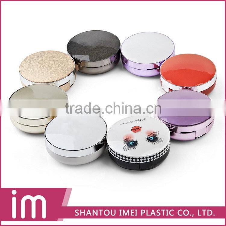 2015 Newest airtight round plastic bb cushion empty case
