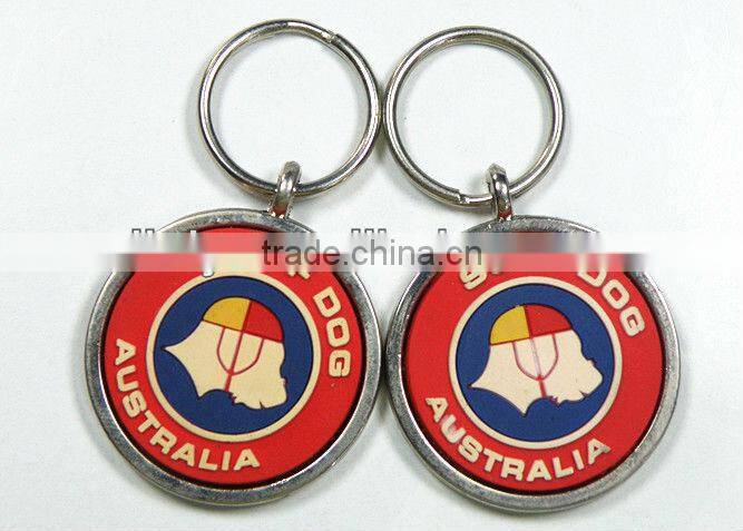 Soft PVC dog key chain key ring. flexible key chain waterproof pet accessories, Dog tag, pet tag, ID tag ,name tag